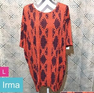 NWT Lularoe Irma tunic shirt size L